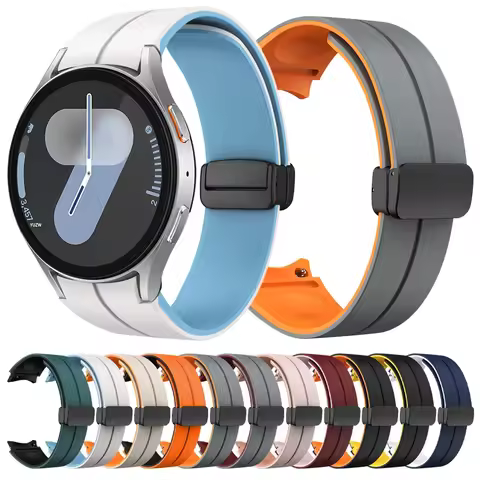20mm Strap For Samsung Galaxy Watch 7 LTE 40mm 44mm Magnetic Buckle Bracelet For Galaxy Watch 7 6 5 