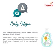 Bambi Baby Cologne 100ml | Aromhatherapy | Baby Perfume for Normal to Sensitive Skin