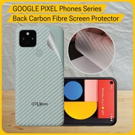 Google Pixel 8 9 2XL 3 3XL 4 4XL 4A 5G 5 5A 6A 7A 7 8 Screen Protector Carbon Fibre Back Film