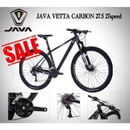 (ผ่อนได้) จักรยานเสือภูเขา JAVA VETTA CABON  ล้อ 27.5 เฟรมคาร์บอน ชุดเกียร์ Shimano 27 speed เบรคน้ำมัน โช้คน้ำมันล็อคได้