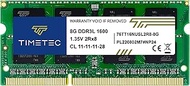 Timetec Hynix IC 8GB DDR3L 1600MHz PC3L-12800 Non ECC Unbuffered 1.35V CL11 2Rx8 Dual Rank 204 Pin S