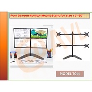 Four-screen display bracket 4-arm screen monitor support stand