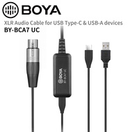 BOYA BY-BCA7 UC XLR to USB Android Type C Microphone Audio Cable Mic Adapter for Phone Laptop PC Mac Windows BCA7
