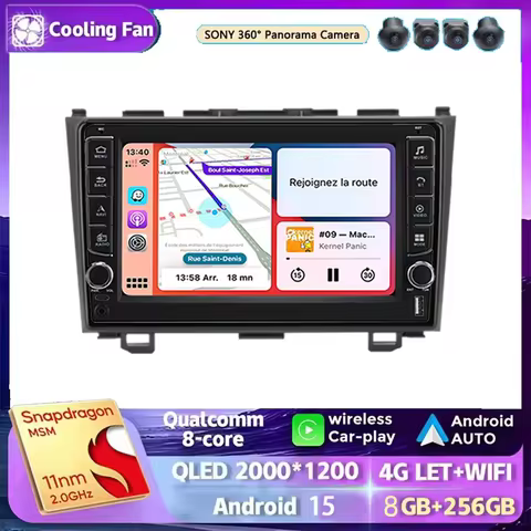 Android 15 For Honda CR-V 3 RE CRV 2007 - 2011 Car Radio Multimedia Video Player GPS Navigation ster