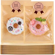 120 Pack Paper Cookie Bags with Window 5 x 7 Inch Paper Treat Bags Snacks Baked Goods Packaging Indi