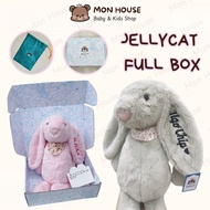 [FULL BOX RABBIT 40CM] Soft plush rabbit embroidered with baby's name upon request, Piece meaningful
