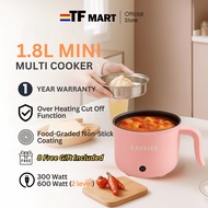 TFMART 3Pin Lopol Mini Cooker Elektrik Non Stick Periuk Asrama Elektrik Bersama Pengukus Small Fryin