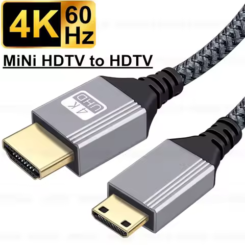4K HDTV to Mini HDMI-compatible Cable Bidirectional 4K60Hz For Hero Raspberry Pi Camcorder Camera Mi