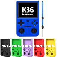 Silicone Cover Case for K36 Retro Handheld Game Console Soft Protective Sleeve Anti-Slip Anti-Scratc