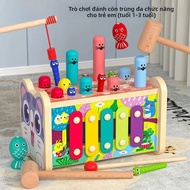 Đồ Chơi Giáo Dục Sớm Bằng Gỗ Nhiều Màu Cho Trẻ Em Đàn Piano - Groundhog & Kitten Design Tăng Cường T