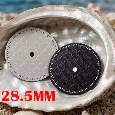 28.5mm Shell Pattern Watch Dial For Seiko NH38/36/35/4R35 For Miyota8215 ETA2836 Automatic Movement 