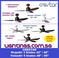 CRESTAR DC CEILING FAN - NinjaAir - ValueAir 5 Blades