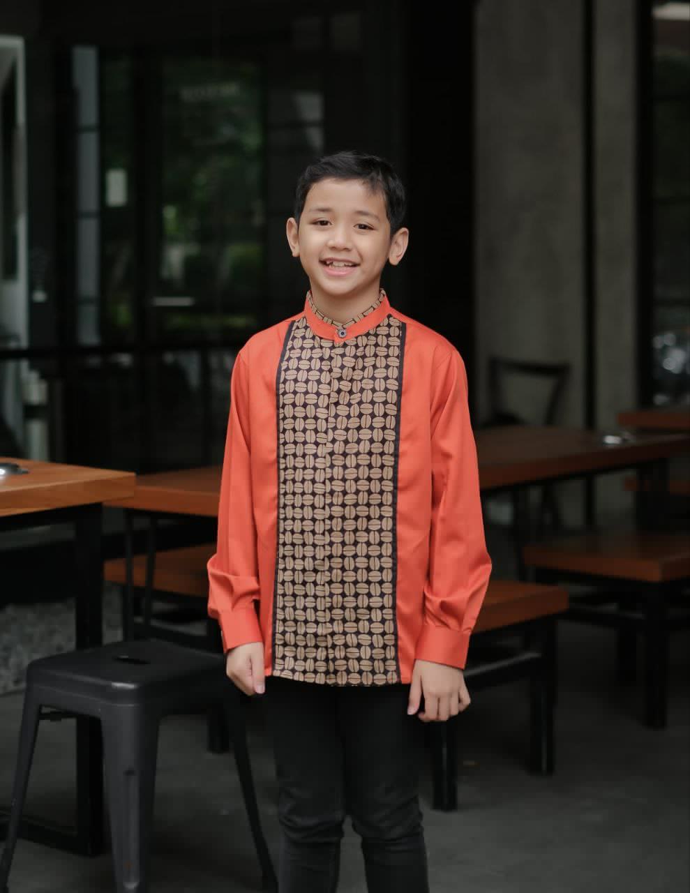 BAJU KOKO COUPLE AYAH DAN ANAK LENGAN PANJANGA WARNA SAGE MINT