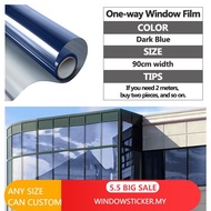 3M Mirror Solar Reflective Window Film One Way Mirror Tint Roll Protect Privacy Tinted rumah / Windo