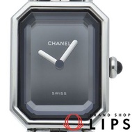 二手 Chanel Premiere L 手錶，H0451，不鏽鋼/皮革，女士手錶，黑色，拋光，狀況極佳。