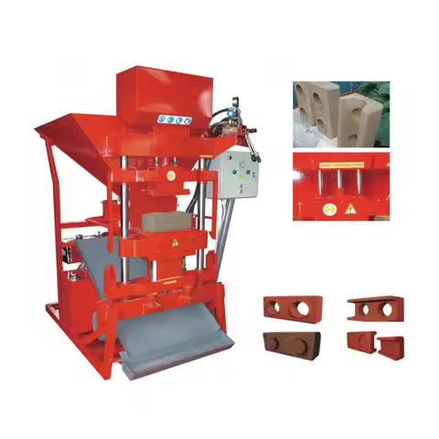 Versatile Semi-Automatic Electric Brick Making Machine for Manufacturing Concrete Hollow Blocks, Pav