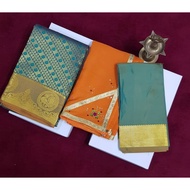 SAMUTHRIKA PATTU PAVADAI MATERIAL + THAVANI FOR ADULT(8 to 18 age group)