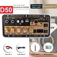 D50 POWER AMPLIFIER BOARD PAPAN FIBER OPTICAL AUDIO BLUETOOTH KARAOKE