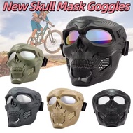 New Skull Mask Goggles,Windproof Dustproof for Motorcycle Riding,Tactical Anti-Fog Glasses for Airso