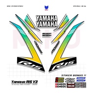 RC02b Yamaha R15 v3 Striping Stickers Scotlite Motor Sport R15 V3 Graphic Racing Mothai Thailook Sty