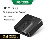 Ugreen HDMI 2.0 Splitter 4K@60hz HDMI Switcher for Laptop Monitor Projector PS4 PS4 PS5 VR