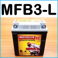 ☁ ✨ ◩ Motolite Motorcycle Battery MFB2.5L MFB3-L MF4L-B MF5L-B MFYB5L MF7A-B MF9-B Maintenance Free
