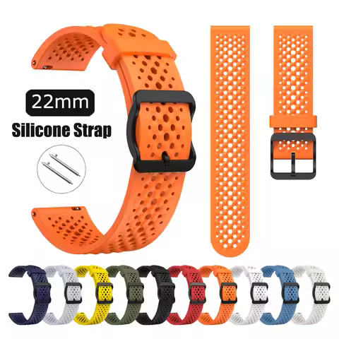 For Amazfit BALANCE 2/GTR4 3Pro Correa Silicone Strap For Amazfit Bip 6 5/CHEETAH/Stratos 3 2/Cheeta