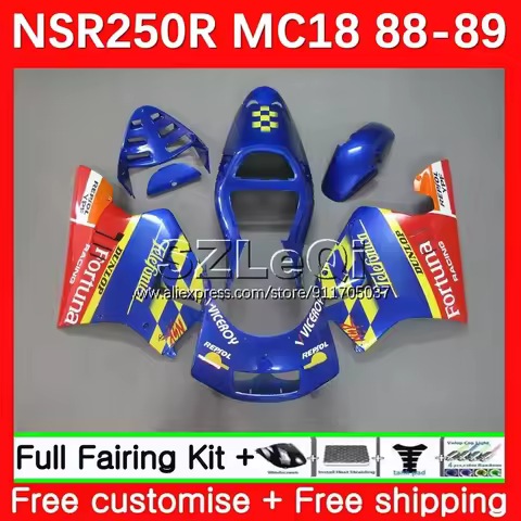 Body + Decal For HONDA NSR250 NS NSR 250 R RR Movistar RED 250R 23No.48 PGM2 MC16 MC18 NSR250R 88 89