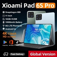 NEW Global Version Original Tablet Pad 6S Pro  16GB+1TB 11inch HD 4K Android 14 10000mAh 5G Dual SIM