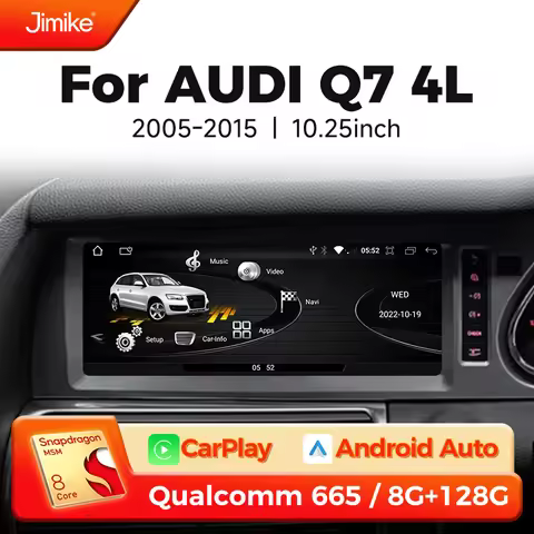 Android Auto CarPlay For Audi Q7 4L 2005-2015 RHD bluetooth Car Multimedia Player GPS Navigation Rad