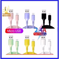 Macaron Cable for Micro USB V8 Fast Charging 2.4A VS02 Metallic Finishing 1 Meter Data Fast Charging