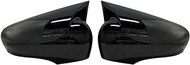 Car Rearview Mirror Cap For Clio 4 For MK4 Car Door Side Rearview Mirror Cover Side Mirror Cap Sticker Trim Side Mirror Caps (Color : Bright black)