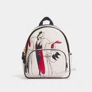Preorder 🇨🇦Coach outlet代購 Disney X Coach Mini Court Backpack With Cruella Motif