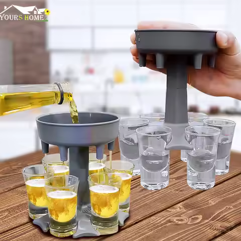 Shot Glass Dispenser Holder Liquor Wine Beverage Dispenser Beer Whisky Christmas Party Game Shot Gla