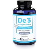 PRN-De3 Omega 3 Fish Oil for Dry Eyes - 2240mg EPA & DHA in Triglyceride Formula - New & Improved - 