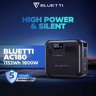 BLUETTI AC180 Portable Power Station 1152Wh LiFePO4 LFP Surge AC Solar Generator (1800W/2700W)