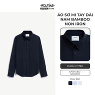 Bamboo Non Iron Form Fitted Men's Long Sleeve Shirt - Routine 10S26SHL056