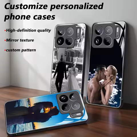 Custom Photo Mirror Glass Phone Case for Xiaomi 15T/15T pro/15 Ultra/15S Pro/15/15Pro/17/Pro/Pro Max