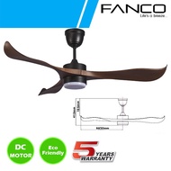 FANCO VENTI 1319 52'' &amp; 42'' 5SPEED DC MOTOR CEILING FAN WITH 3C LED LIGHT