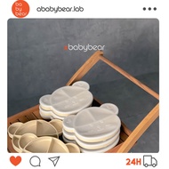 Invoice Taiwan 24H FDA Certified Large-Capacity Baby Tableware Little Bear Dinner Plate Silicone Suc