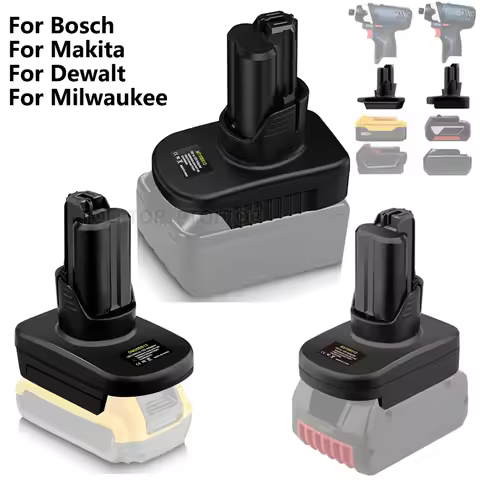 NEW For Bosch/Makita/Milwaukee/Dewalt 18V 20V Battery Adapter Convert To for Bosch 12V Cordless Powe