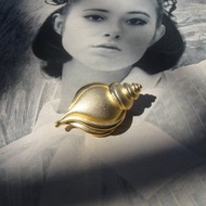 【老時光 OLD-TIME】早期二手貝殼造型合金別針