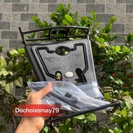 Baga nhựa đen khung sắt gắn Air Blade (AB) 2013-2021