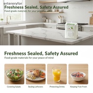 [ertereryfor] 300Pcs Elastic Mouth Disposable Cling Film Covers Stretchable Food Wrap Bags for Famil