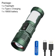 Asafee XC-702 Super Bright Outdoor Flashlight Camping Safety Light Telescopic Zoom Working Flashligh