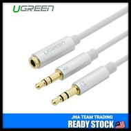 UGREEN Mic Audio Y Splitter Cable (3.5mm x 28cm) Headset to PC Adapter