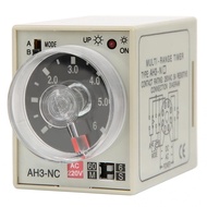 AC 220V Delay Timer Time Relay Switch 6s 60s 6min 60min Adjustable A/B Mode AH3-NC 50/60Hz