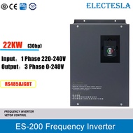22KW 220V frequency inverter AC drive 1-phase to 3-phase 220V VFD IGBT RS485 for heavy-load motor