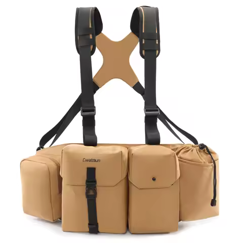 Camera Bag Vintage Camera Backpack Water-resistant Canvas Camera Shoulder Case Travel Photography Ba