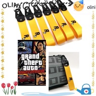 OLINI Auto Keychain, Rockstar Game GTA 5 Fans Motorcycle Key Strap, Auto Parts Racing Keyring
